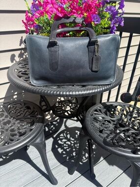 Coach Navy Slim Satchel